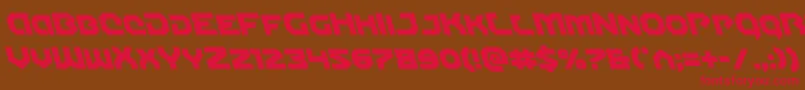 Gunnerstormleft Font – Red Fonts on Brown Background