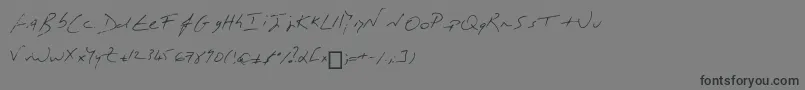 Подробнее о шрифте MonР’criture Шрифт MonР’criture – чёрные шрифты на сером фоне