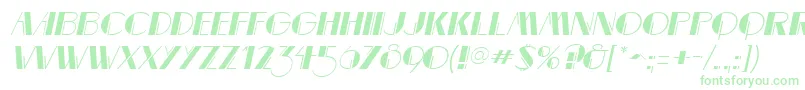 MarqueemieuxItalic Font – Green Fonts on White Background