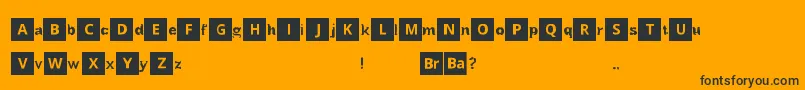 BreakingBad Font – Black Fonts on Orange Background