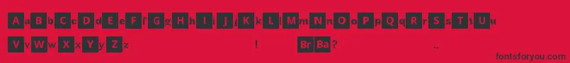 BreakingBad Font – Black Fonts on Red Background