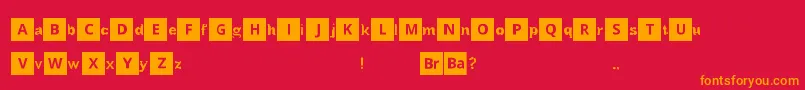 BreakingBad Font – Orange Fonts on Red Background