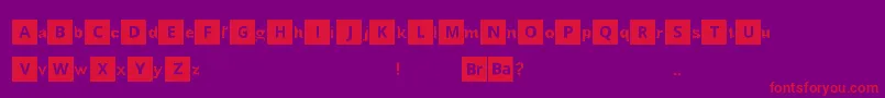 BreakingBad Font – Red Fonts on Purple Background