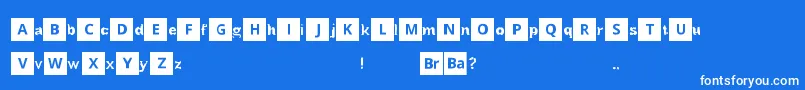BreakingBad Font – White Fonts on Blue Background