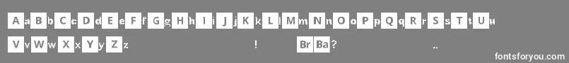 BreakingBad Font – White Fonts on Gray Background