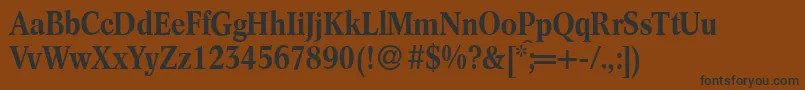 C791RomanBold Font – Black Fonts on Brown Background