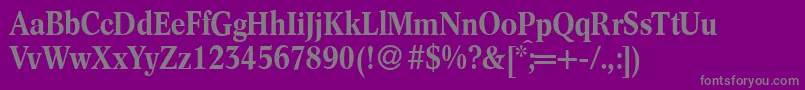 C791RomanBold Font – Gray Fonts on Purple Background