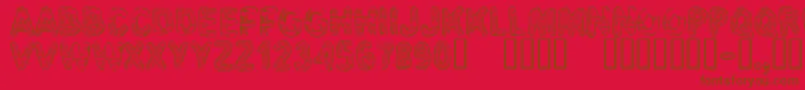 CfbadnewsRegular Font – Brown Fonts on Red Background