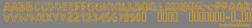 CfbadnewsRegular Font – Orange Fonts on Gray Background