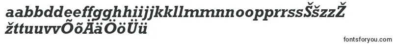 RockwellstdBolditalic-Schriftart – estnische Schriften