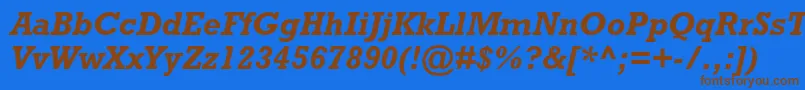 More about RockwellstdBolditalic Font RockwellstdBolditalic Font – Brown Fonts on Blue Background