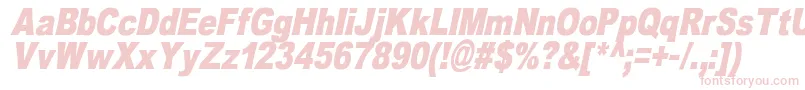 OmniblackItalicDemo Font – Pink Fonts on White Background