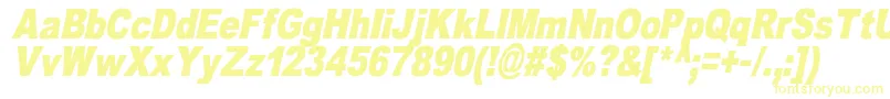 OmniblackItalicDemo Font – Yellow Fonts