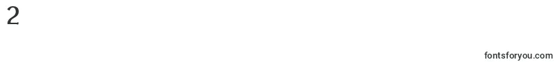 FestivalBold-Schriftart – Schriften für die Ziffer 2