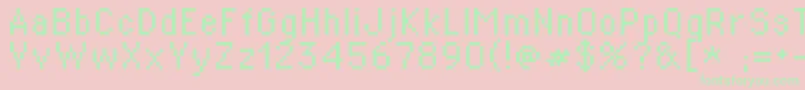 St02r Font – Green Fonts on Pink Background