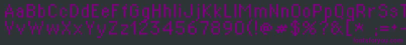St02r Font – Purple Fonts on Black Background