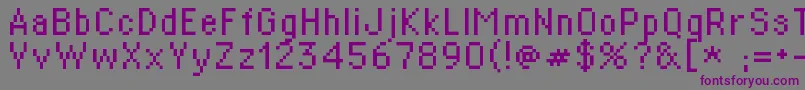 St02r Font – Purple Fonts on Gray Background