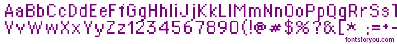 St02r Font – Purple Fonts on White Background