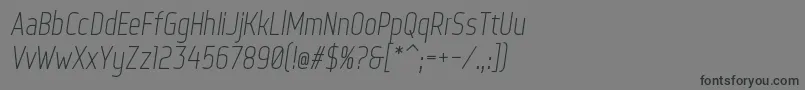 WebServeroffItalic Font – Black Fonts on Gray Background
