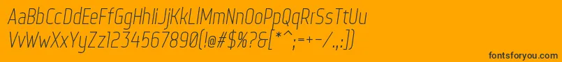 WebServeroffItalic Font – Black Fonts on Orange Background