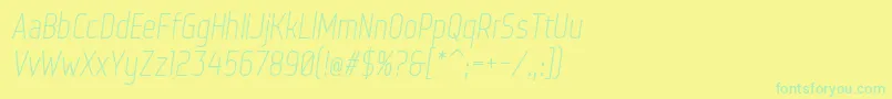 Saiba mais sobre a fonte WebServeroffItalic Fonte WebServeroffItalic – fontes verdes em um fundo amarelo