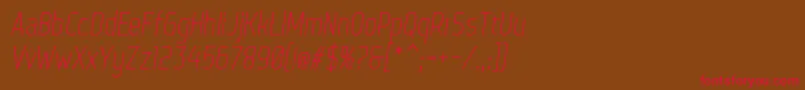 WebServeroffItalic Font – Red Fonts on Brown Background