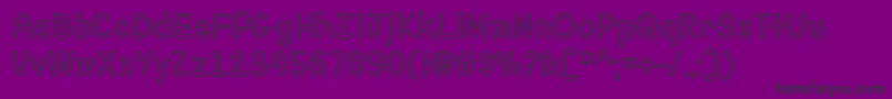 Czcionka FillMeWithColorOtf – czarne czcionki na fioletowym tle