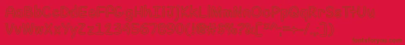 FillMeWithColorOtf Font – Brown Fonts on Red Background