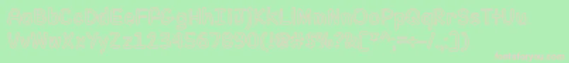 FillMeWithColorOtf Font – Pink Fonts on Green Background