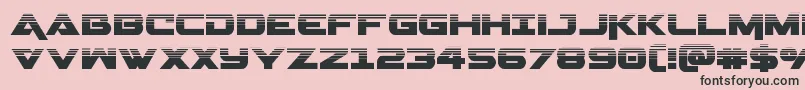 Geminahalf Font – Black Fonts on Pink Background