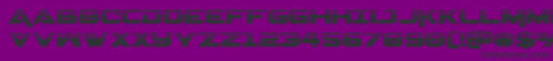 Geminahalf Font – Black Fonts on Purple Background