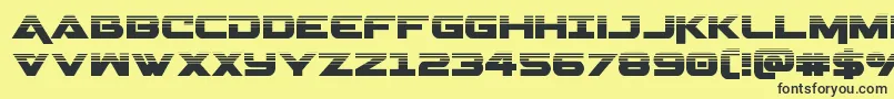 Geminahalf Font – Black Fonts on Yellow Background