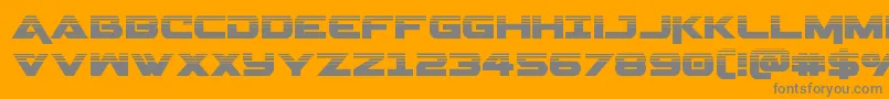 Geminahalf Font – Gray Fonts on Orange Background
