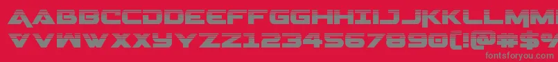 Geminahalf Font – Gray Fonts on Red Background