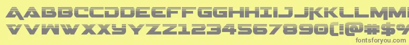 Geminahalf Font – Gray Fonts on Yellow Background