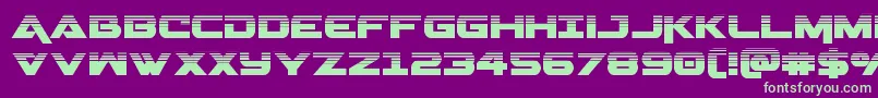 Geminahalf Font – Green Fonts on Purple Background