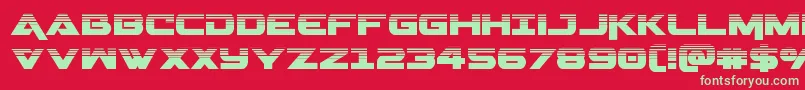 Geminahalf Font – Green Fonts on Red Background