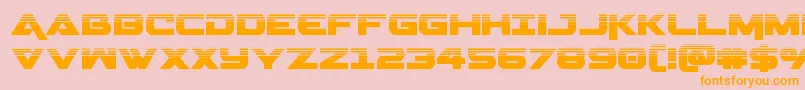 Geminahalf Font – Orange Fonts on Pink Background