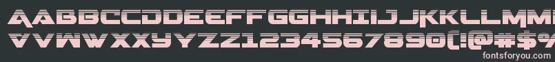 Geminahalf Font – Pink Fonts on Black Background