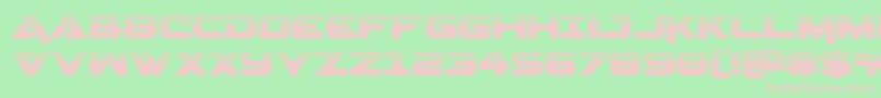 Geminahalf Font – Pink Fonts on Green Background