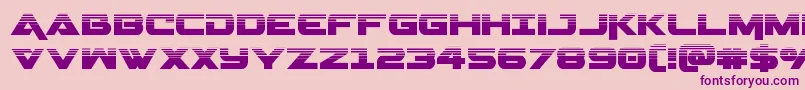 Geminahalf Font – Purple Fonts on Pink Background