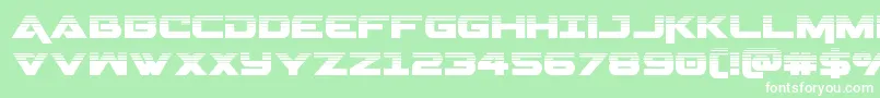 Geminahalf Font – White Fonts on Green Background