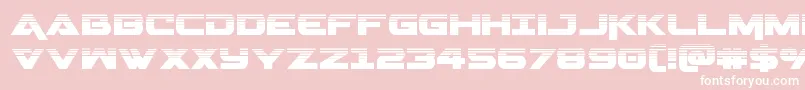 フォントGeminahalf – ピンクの背景に白い文字