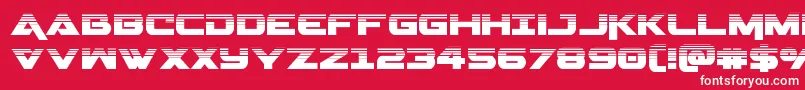 Geminahalf Font – White Fonts on Red Background