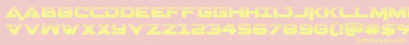 Geminahalf Font – Yellow Fonts on Pink Background