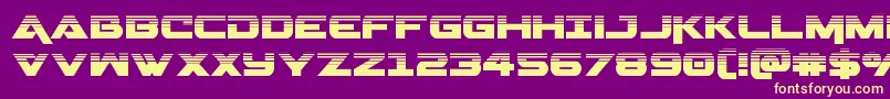 Geminahalf Font – Yellow Fonts on Purple Background