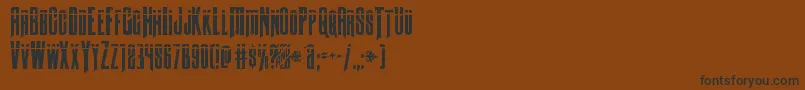 Butchsundancebullet Font – Black Fonts on Brown Background