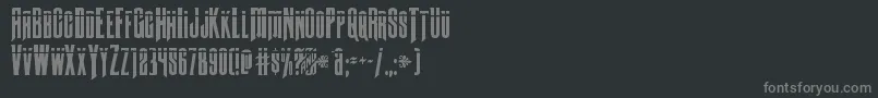Butchsundancebullet Font – Gray Fonts on Black Background