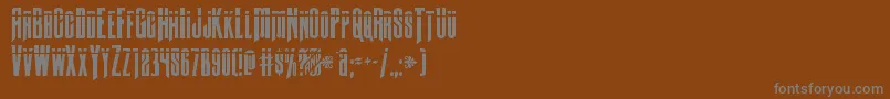 Butchsundancebullet Font – Gray Fonts on Brown Background