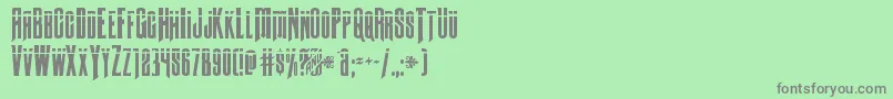 Butchsundancebullet Font – Gray Fonts on Green Background
